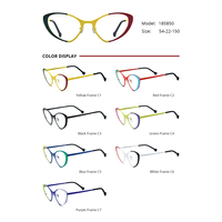 Gafas Borregls con Montura de Titanio Colorida para Hombre, Diseño de Ojo de Gato, Marca Nueva 2025, Gafas Ópticas de Alta Calidad para Mujer, Modelo 85850