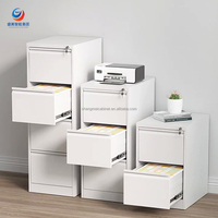 Archivador vertical de estructura desmontable con cajones, mueble metálico de fácil montaje para almacenamiento de documentos de oficina, exportación.