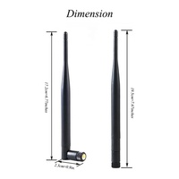 Antenne WiFi omnidirectionnelle double bande à Gain élevé 2.4G 5.8G pour connecteur mâle SMA Communication longue portée pour routeur Vertical