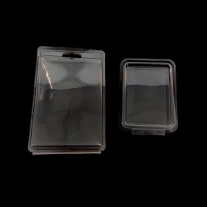 명확한 진공 형성 삽입 쟁반 접히는 상자 주문 투명한 애완 동물 PVC 플라스틱 조가비 물집 포장