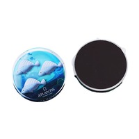 Logotipo de patrón personalizado, pegatina magnética para nevera, Mini regalo promocional para interiores, imanes de nevera de océano simulados en 3D acrílicos