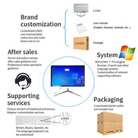 All-in-One Desktop Computer 19 Inch Core I3 60GB SSD DDR3 OEM Business Use Win 11