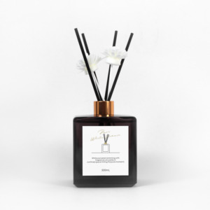 Chai tinh dầu thơm thủy tinh cao cấp, thiết kế khách sạn nhà ở sang trọng, in logo tùy chỉnh, dung tích 50ml <span class=keywords><strong>100ml</strong></span> 200ml, kèm que khuếch tán hương hoa. - Product Image 3