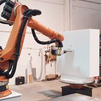 Machine de fraisage robotisée à 7 axes CNC 3D avec moteur et propulseur pour bois, mousse et pierre
