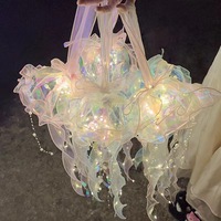 Romantische Bunte Quallen-Laterne Tragbare DIY-Hängeornamente für Festdekorationen Großhandel Mädchenherz-Ambiente