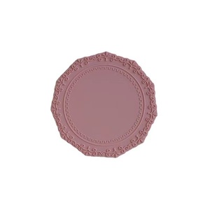 Wholesale 3pcs <b>Silicone</b> Square Dining Table <b>Mats</b> Small Embossed Pattern Cup <b>Mat</b> Heat Insulation Fashion Home Kitchen Wedding - Product Image 5