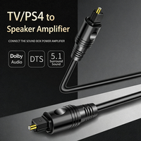 Câble optique Toslink, câble audio numérique, fibre optique SPDIF, cordon pour haut-parleur, home cinéma, DVD, Xbox, HDTV