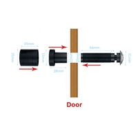 Caméra de porte avec judas, objectif grand angle, micro USB, judas de porte, caméra de sécurité mini fisheye USB 1,78 mm