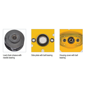 Hauteur totale extrêmement faible Opération facile Crochet rotatif à 360 ° Palan à chaîne à main Yale VS III Boîtier en acier estampé entièrement fermé - Product Image 6