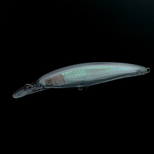 Top Right R-8383 115Mm 12.5G Nổi Minnow Lures Không Sơn Lure Cứng Nhân Tạo Mồi Cho Bass Câu Cá Giải Quyết Trong Suốt Mồi - Product Image 3