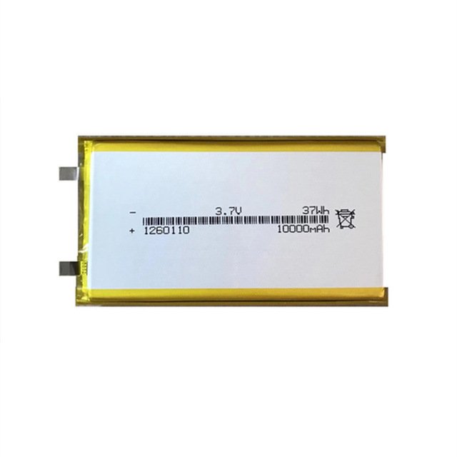 High Quality 1260110 3.7V 10000mAh 37Wh Li-polymer Rechargeable Battery for Power Bank Portable Devices