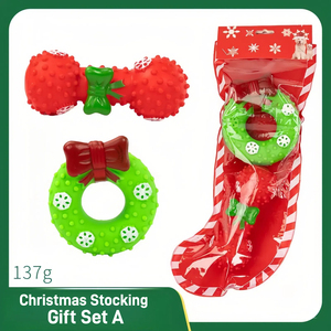 Toptan noel Pet aksesuarları özelleştirilmiş köpek hediye Squeak oyuncaklar benzersiz ambalaj ile çok paketi - Product Image 5