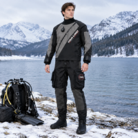 Drysuit Selam Trilaminat Pria dan Wanita untuk Scuba Diving, Drysuit yang Dibuat Sesuai Ukuran