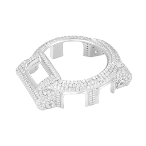Bijoux de luxe Hip Hop <span class=keywords><strong>Gshock</strong></span>, <span class=keywords><strong>montre</strong></span> en argent sterling 925 sertie de diamants Moissanite VVS, lunette pour DW9052-1V - Product Image 5