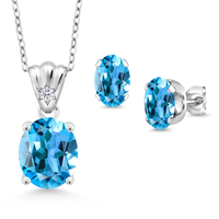 Ensemble de bijoux en argent sterling 925 avec pendentif boucles d'oreilles pendantes et collier, orné d'un diamant Moissanite taille émeraude couleur D et d'un halo de diamants, avec chaîne en câble