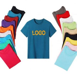 T-shirts pour hommes de haute qualité, 180g, coton peigné, vente en gros d'usine, col rond, motif uni, avec support pour logo personnalisé - Product Image 1
