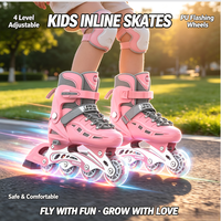 Patins à roulettes réglables pour enfants, patins à roulettes en ligne pour garçons et filles, lames de patins à roulettes à conception détachable