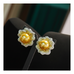 ต่างหูมุกละเอียดอ่อนไม่เหมือนใครทันสมัยเครื่องประดับแฟชั่นเซอร์โคเนียทรงลูกบาศก์เงินสเตอร์ลิง925เป็นของขวัญสำหรับผู้หญิง - Product Image 1