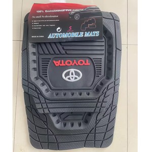 Tapis de sol en latex avec emblème de voiture, tapis de sol universel pour voiture en PVC, imperméable et antidérapant, adapté aux voitures Toyota - Product Image 4