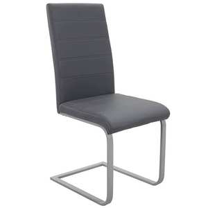 Modern Free Sample High Back Genuine Furniture Faux <b>Z</b> Shape Leather Dining Room <b>Chair</b> - Product Image 2
