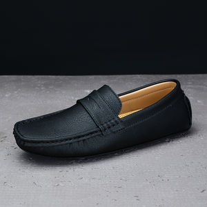 Nouveau été décontracté respirant PU velours cuir chaussures plates mocassins respirant imperméable <span class=keywords><strong>bateau</strong></span> chaussures avec semelle intérieure EVA fermeture à enfiler - Product Image 2