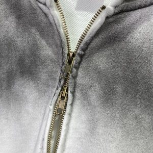 H5540 Street Wear Style Wholesale Custom 420 Gsm 100% Cotton Dirty Washed Hoodies Zip up Hoodies - Product Image 2