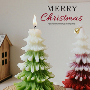 AIKUN Decoration Creative Christmas Tree Scented Candles Handmade Aromatherapy Xmas Candle <b>Gift</b> <b>Box</b> Home Party Wholesale - Product Image 3