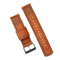 Bracelet de montre en nylon à dégagement rapide avec coutures personnalisées 18mm 20mm 22mm 24mm Bracelet de montre en nylon à double couche