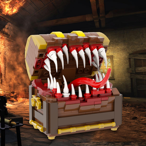 MOOXI Jeu créatif Donjons et Dragons Displacer <span class=keywords><strong>Beast</strong></span> Coffre au trésor Monstre Tour à dés auto-chargeante Blocs de construction Jouets pour enfants - Product Image 3