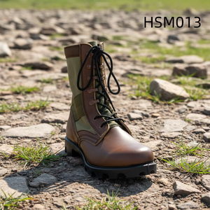 YWX,USA Popolari Stivali <span class=keywords><strong>da</strong></span> Combattimento Altama <span class=keywords><strong>in</strong></span> Pelle Pieno Fiore, Tecnologia Vulcanizzata Lumberjack, Stivali <span class=keywords><strong>da</strong></span> Combattimento Marroni HSM013 - Product Image 1