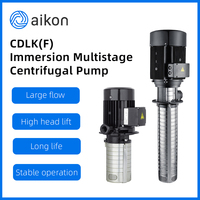 Pompe centrifuge verticale immergée pour liquide de refroidissement CNC, pompe multi-étages à immersion