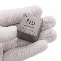 Cube de densité en métal de 25,4 mm/1 pouce, pureté 99,95 %, pour collection d'éléments