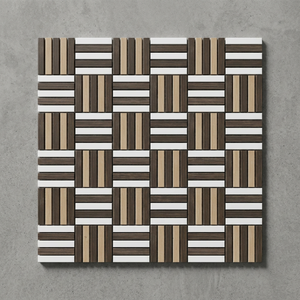 Carrelage extérieur en porcelaine antidérapant série Punch, motif bois moderne, 30x30cm, finition mate, idéal pour les parkings - Product Image 3