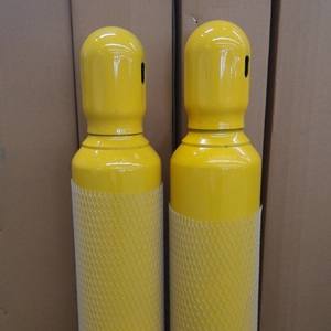 Bouteilles d'oxygène bleues QF-2 de 10 L, diamètre 140 mm, en acier, pour acétylène, azote, aluminium - Product Image 1