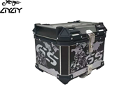 Nouveau sac de moto étanche 36L boîte de rangement boîte supérieure de moto en alliage d'aluminium boîte de queue générale
