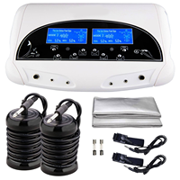 Masseur de désintoxication ionique des pieds double fonction, contrôle de la minuterie 30 min, 100W, branchement direct, plastique ABS, écran LCD, 110V/220V 50-60Hz, rééducation