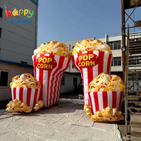Modèle alimentaire gonflable personnalisé en forme de pop-corn, sculpture alimentaire géante pour cabine photo, accessoires de scène, décoration de toile de fond de fête