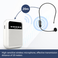 Altavoz Inalámbrico Portátil S330 con Auriculares, Amplificador de Voz para Guías Turísticos y Profesores, Mini Amplificador con Batería de 4000 mAh
