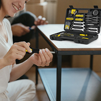 Ensemble d'outils de réparation automobile et domestique professionnel OEM avec étui rigide