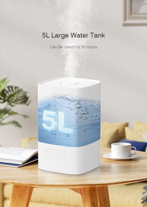 RUNAL 5L Humidificateur ultrasonique chauffant à remplissage par le haut avec télécommande pour chambre de bébé 2L 3L 4L 5L Nouveau Smart Wi-Fi - Product Image 2