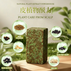 <span class=keywords><strong>Savon</strong></span> Solide Artisanal Anti-Pelliculaire Purifiant au Charbon Actif pour Tous Types <span class=keywords><strong>de</strong></span> Peau, Portable, <span class=keywords><strong>Noir</strong></span> Brillant, aux Herbes, Fabriqué en Chine - Product Image 2