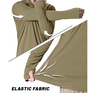 Rash Guard Sun Protection Custom T-Shirts Men Upf 50 Long Sleeve <strong>Hoodie</strong> Custom Fishing Polyester t Shirt <strong>Hoodie</strong> for Bulk Buyers - Product Image 2