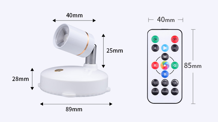 Single Spot Light with One Remote Control