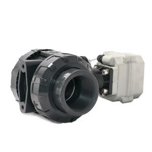 Aktuator listrik <span class=keywords><strong>2</strong></span> inci DC12V/DC24V katup bola bermotor UPVC serikat ganda biasanya ditutup DN50 - Product Image 2
