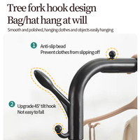 Porte-vêtements en métal à double tige de 150cm avec crochets et base en plastique Porte-vêtements antirouille Porte-vêtements pour chambre à coucher