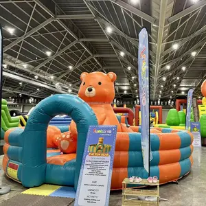 उच्च गुणवत्ता वाले पीवीसी बड़े वयस्कों के लिए Inflatable बाधा कोर्स Inflatable उछाल पानी बाधा कोर्स