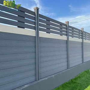 UVプルーフシルバーグレーカラーWPCパネルプライバシーフェンスパネル - Product Image 2