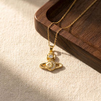 Kalung Teardrop Micro Pave Berkilau Mewah Ringan Serbaguna Rantai Tulang Selangka Aksesoris Perhiasan Fashion