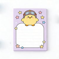 Blocs-notes pour étudiants de petite taille en gros - Blocs-notes autocollants mignons avec des animaux de dessin animé, papeterie personnalisable