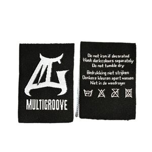 Accessoires vestimentaires, étiquette d'entretien tissée avec logo de marque personnalisé pour les vêtements - Product Image 2